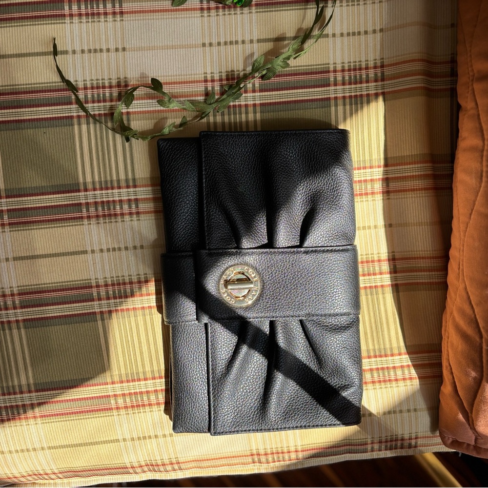 Cole Haan Black Leather Clutch Wallet